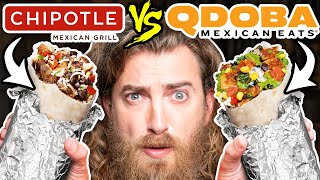 Chipotle vs Qdoba Taste Test  FOOD FEUDS [upl. by Leboff]