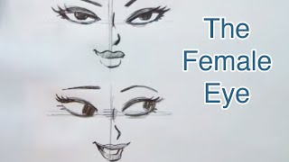 How to Draw the Female Eye Step by Step [upl. by Hadnama]