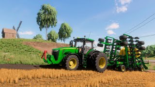 Farming Simulator 22  Map Sosnovka  87 NoTill Sowing canola John Deere 8400R [upl. by Eimmis]