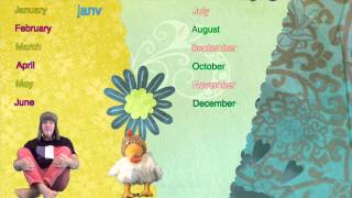 Learning French  French For Kids  Learn the Months amp Basic Words in French [upl. by Ahseinar]