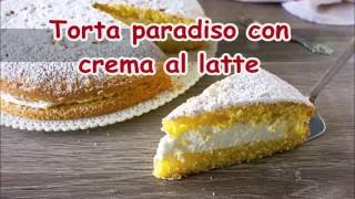 Torta paradiso con crema al latte [upl. by Tnahsin]