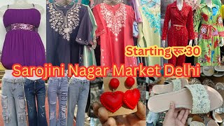 Sarojini Nagar Market Delhi  Summer collection At Sarojini Nagar Market Delhi vlog 😊🤗 [upl. by Ynohtnaeoj]