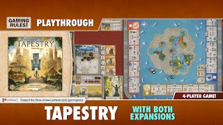 Tapestry  4player playthrough with both expansions [upl. by Koerlin857]