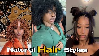 Quick and Easy Natural Hair Styles for Black Girls 2024 completion [upl. by Erdnaxela452]