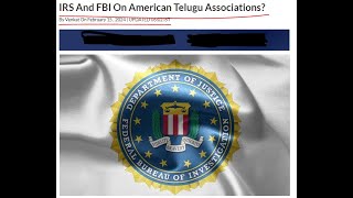 FBI amp IRS ON american telugu associations amp tana taco Telugu Association of Central Ohio KE [upl. by Roseline]