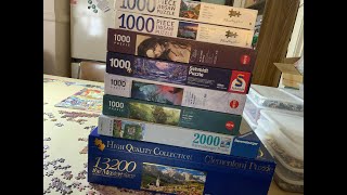 Ravensburger Heye Schmidt Clementoni and Hinkler Puzzle Haul 16 [upl. by Umont]