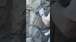 Natural Stone fireplace repair [upl. by Adigirb]