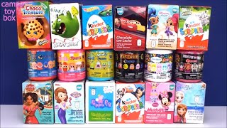 Chocolate Surprise Eggs Kinder Fashems Mashems Minnie Peppa Pig Shimmer Shine Care Bears Toys [upl. by Hanni]