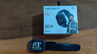 Unboxing Video of Fire⚡boltt Cobra Smartwatch Black Strap Free Size Buy From Flipkart [upl. by Kehoe]