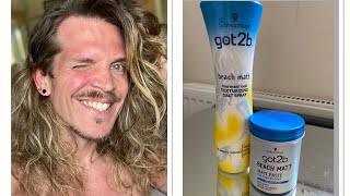 SAM KOZ  How I get wavy beachy hair Very quick and easy hairstyling tips using got2b No Iron [upl. by Adnerol335]