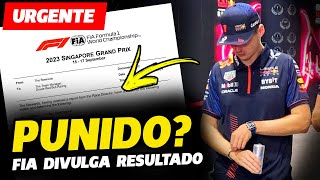 URGENTE FIA DIVULGA RESULTADO DAS 3 INVESTIGAÇÕES CONTRA VERSTAPPEN  FÓRMULA 1  GP EM CASA [upl. by Lekcim337]