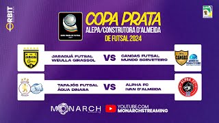 COPA PRATA  JARAGUÁ FUTSAL x CANOAS FUTSAL  TAPAJÓS FUTSAL x ALPHA FC [upl. by Neeven]