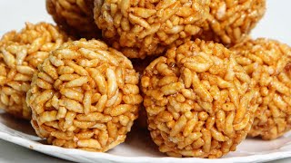 Murmura Laddu Recipe  Gud Lai laddu  Amma Food Bites [upl. by Hoffert]