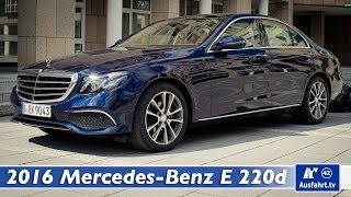 2016 MercedesBenz E 220d W213  Fahreindruck Burmester Komfortsitze [upl. by Errecart]