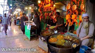 Walking in Khost City  Sargardan Chawk  Bazaar  خوست [upl. by Attenna192]