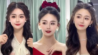 Super Cute Hairstyle Tutorials Korean Style for Girls 🏵️ [upl. by Antony]