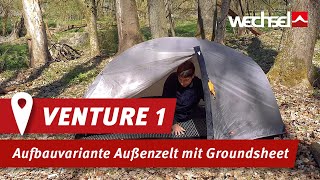 WECHSEL Venture 1 Aufbauvariante Außenzelt mit Groundsheet [upl. by Laband]