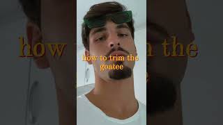 how to trim the goatee styleology beard beardstyle beards fashion glowup [upl. by Anilecram]