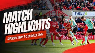 MATCH HIGHLIGHTS  Swindon Town vs Crawley Town [upl. by Ingraham]