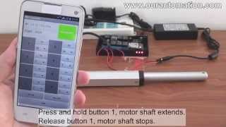 How to Remote Control Linear Actuator via Mobile Phone WiFi Controller [upl. by Freudberg680]