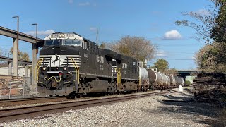 NS AC44C6M 4844 Leads Eastman Express 10102 on 11224 [upl. by Genet]