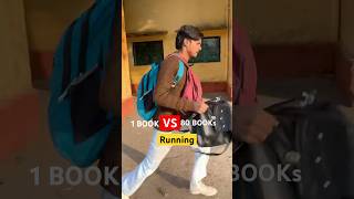 1 Book Vs 80 Books😨Running challenge running [upl. by Tirrej690]