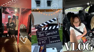 VLOG  back to the future amp the sandlot movie nights blueberry picking VOTS show etc vlog [upl. by Ahsiemat346]