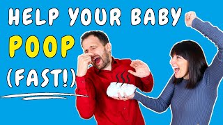 How to help a baby poop FAST The 4 MOST EFFECTIVE tools to quickly relieve constipation in babies [upl. by Neffirg]