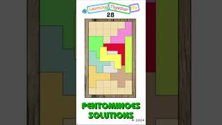 Not an image 28 Solution SETUP Pentominoes Math Puzzle mathchallenge Shorts puzzlegame [upl. by Camilo439]