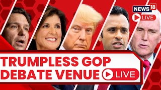 Republican 2024 Presidential Debate Live  GOP Primary Candidates Take Stage Without Donald Trump [upl. by Eimoan]