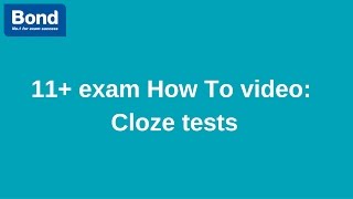 11 exam English – Cloze tests  Bond 11 [upl. by Foah]