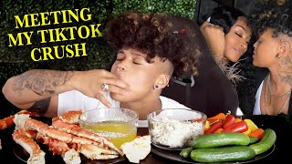 KING CRAB MUKBANG  MY NEW CRUSH [upl. by Gentilis]