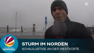 Sturm im Norden  Mit den Schaulustigen an der Westküste [upl. by Kin]