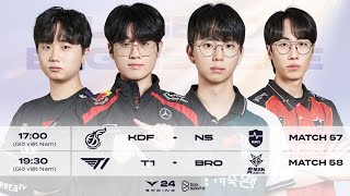 Bình Luận Tiếng Việt KDF vs NS  T1 vs BRO  Tuần 6 Ngày 4  LCK Mùa Xuân 2024 [upl. by Perrie]