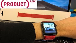 NEW Product RED Sport Loop for Watch Unboxing amp Install [upl. by Brause19]