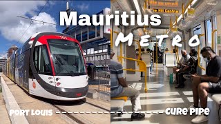 Travel in Mauritius by Metro from Port Louis to Quatre Bornes Market [upl. by Artap707]