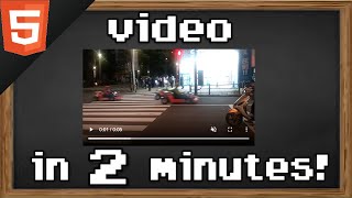 Learn HTML video in 2 minutes 🎥 [upl. by Benyamin]