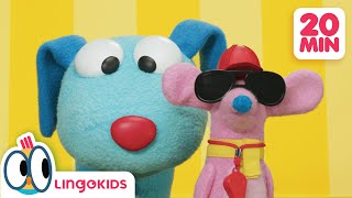 LUCAS amp ME BEST EPISODES 🐶🐭 Puppets for Kids  Lingokids [upl. by Ynahteb]