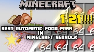 BEST INFINITY FOOD FARM FOR MINECRAFT BEDROCK EDITION MCPEPS4NINTENDOPC [upl. by Reiss]