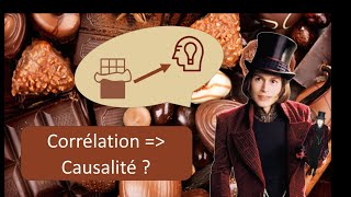 corrélation vs causalité expliqué avec du chocolat [upl. by Rycca]