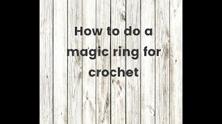 How to Crochet a Magic RingCircle  Left Handed [upl. by Odella402]