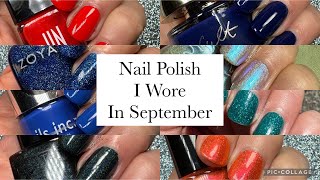 Nail Polish I Wore In September 2024 [upl. by Chrisoula700]