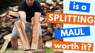 is a splitting maul worth it 🤔 splitting maul vs chopping axe [upl. by Zita]