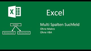 Excel Tabelle nach mehreren Spalten durchsuchen  Multi Suchfeld ohne Macro  VBA [upl. by Annaliese]