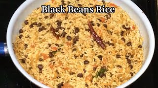 Try this tasty rice with black beans  quick lunch box recipe  Black beans rice  lunch box recipes [upl. by Christalle]