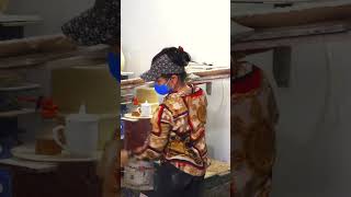 How plate was make how pottery ceramic [upl. by Jaquenette]