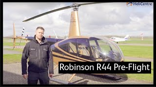 Robinson R44  Preflight [upl. by Atteloc]