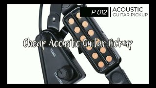 P 012 Acoustic Guitar Sound Hole Pickup Magnetic Transducer Sound Test [upl. by Osmen]