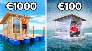 €100 vs €1000 Woonboot Bouwen [upl. by Arem501]