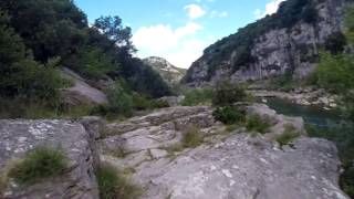 randonnée ardeche Vallon pont darc à St Martin dardeche 35kms en 2jours [upl. by Kcyred]